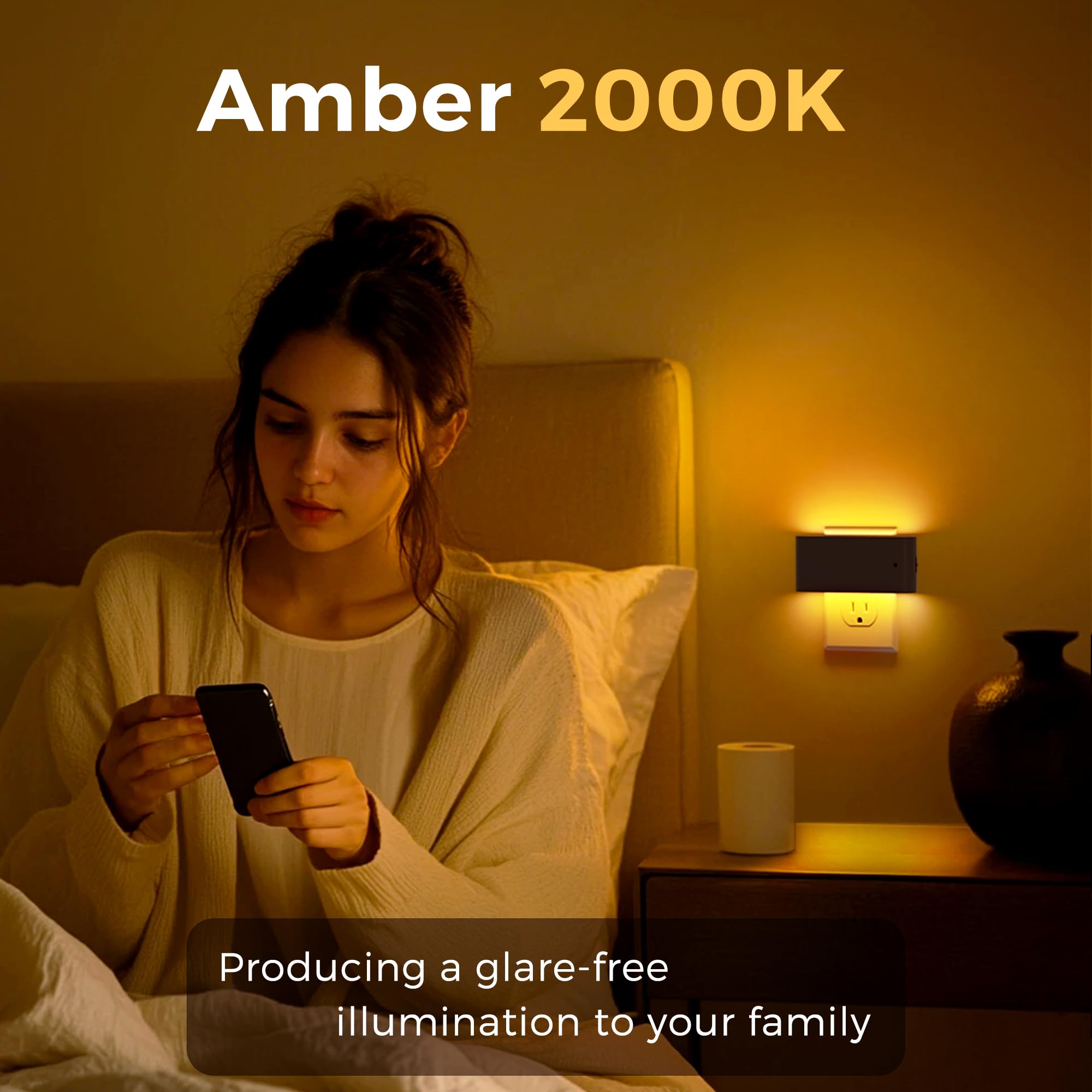 L LOHAS LED plug-in dusk-to-dawn night light with automatic energy saving