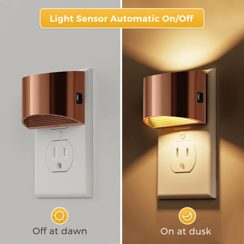 L LOHAS LED night light with dusk-to-dawn sensor for automatic lighting