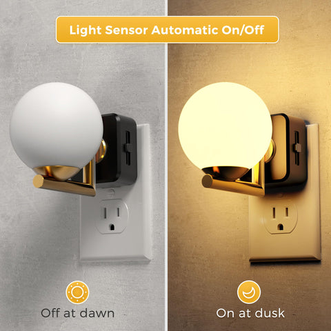 L LOHAS LED night light 180 degree rotatable plug fits tight spaces