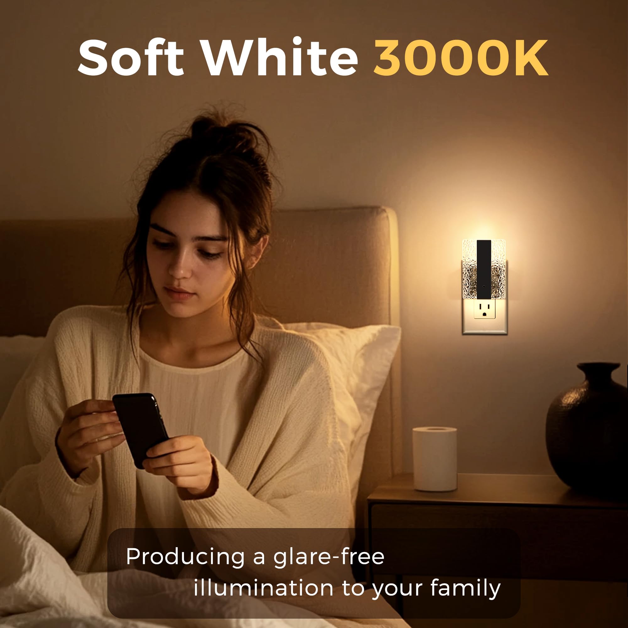 L LOHAS LED decorative night light adds subtle style to any room.