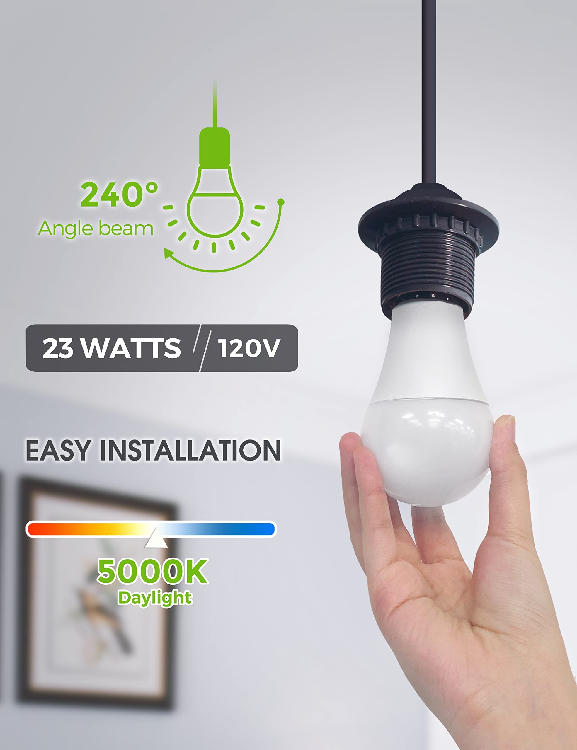 L LOHAS LED no flicker, non-dim for stable lighting.