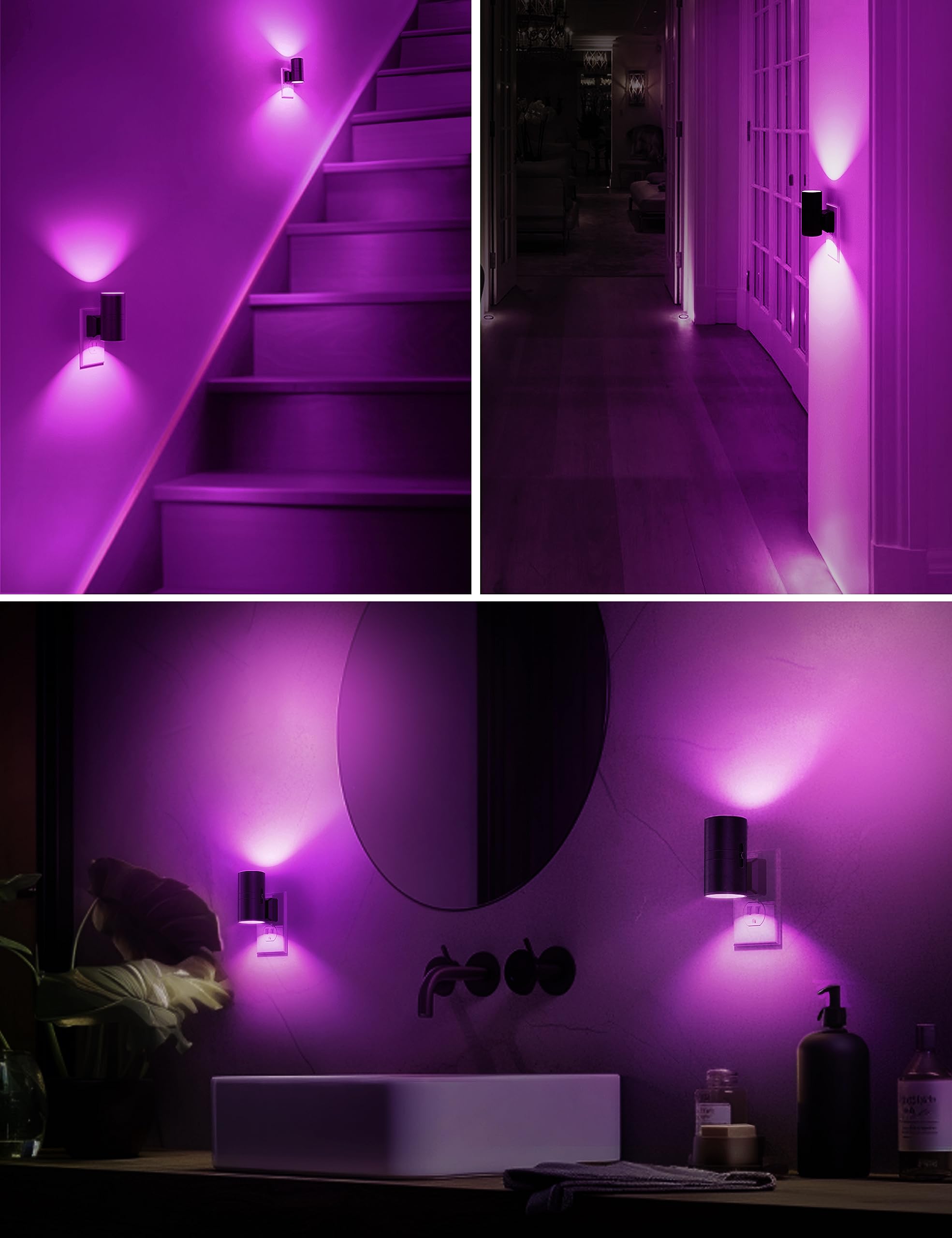 L LOHAS LED purple decor light ideal for parties and holidays.