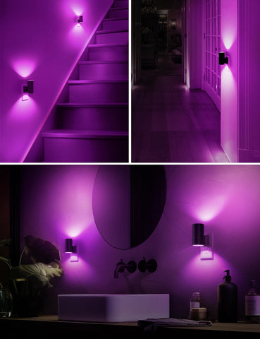 L LOHAS LED purple decor light ideal for parties and holidays.