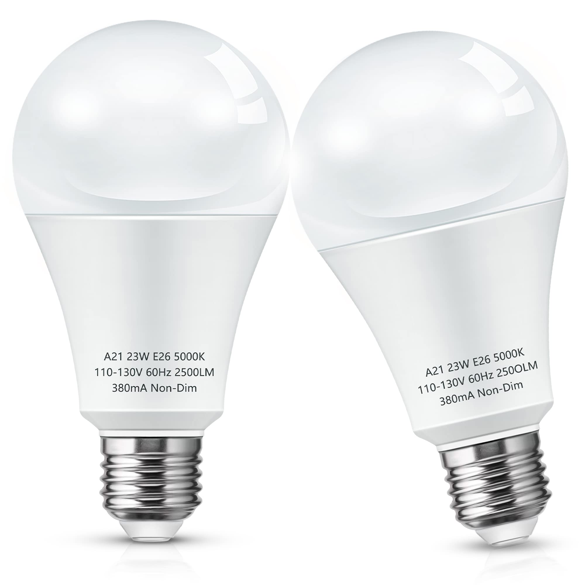 L LOHAS LED A21 bulb with E26 base provides broad daylight brightness.