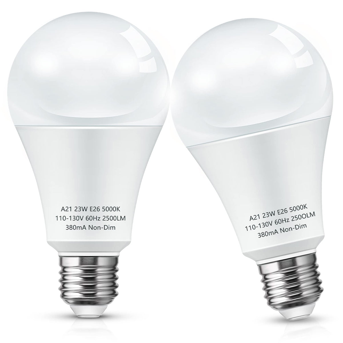 L LOHAS LED A21 bulb with E26 base provides broad daylight brightness.