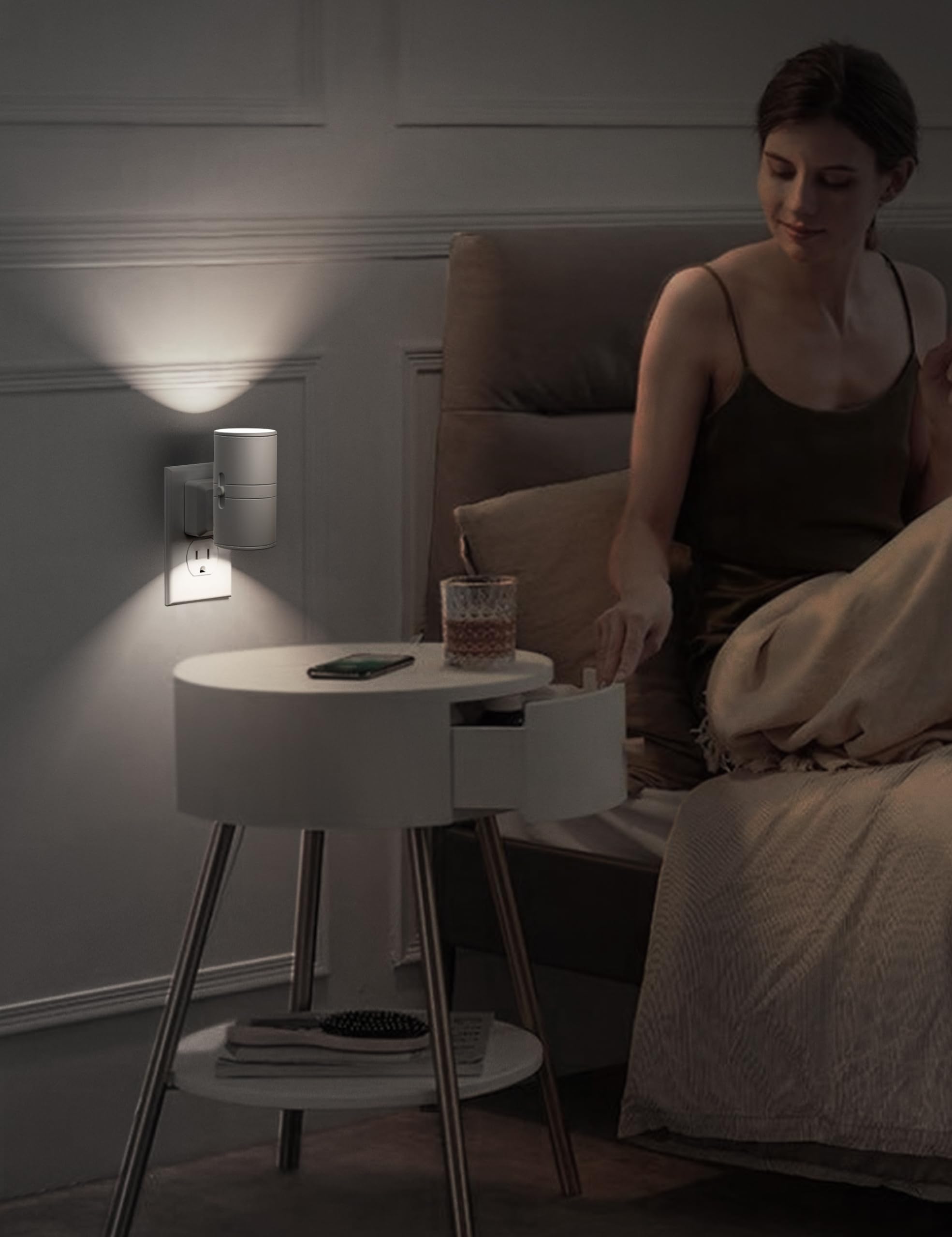 L LOHAS LED Energy-efficient night light saves power while keeping spaces visible.