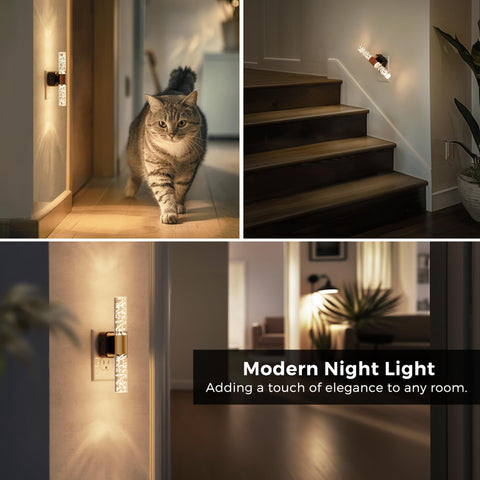 L LOHAS LED plug-in night light keeps outlets available