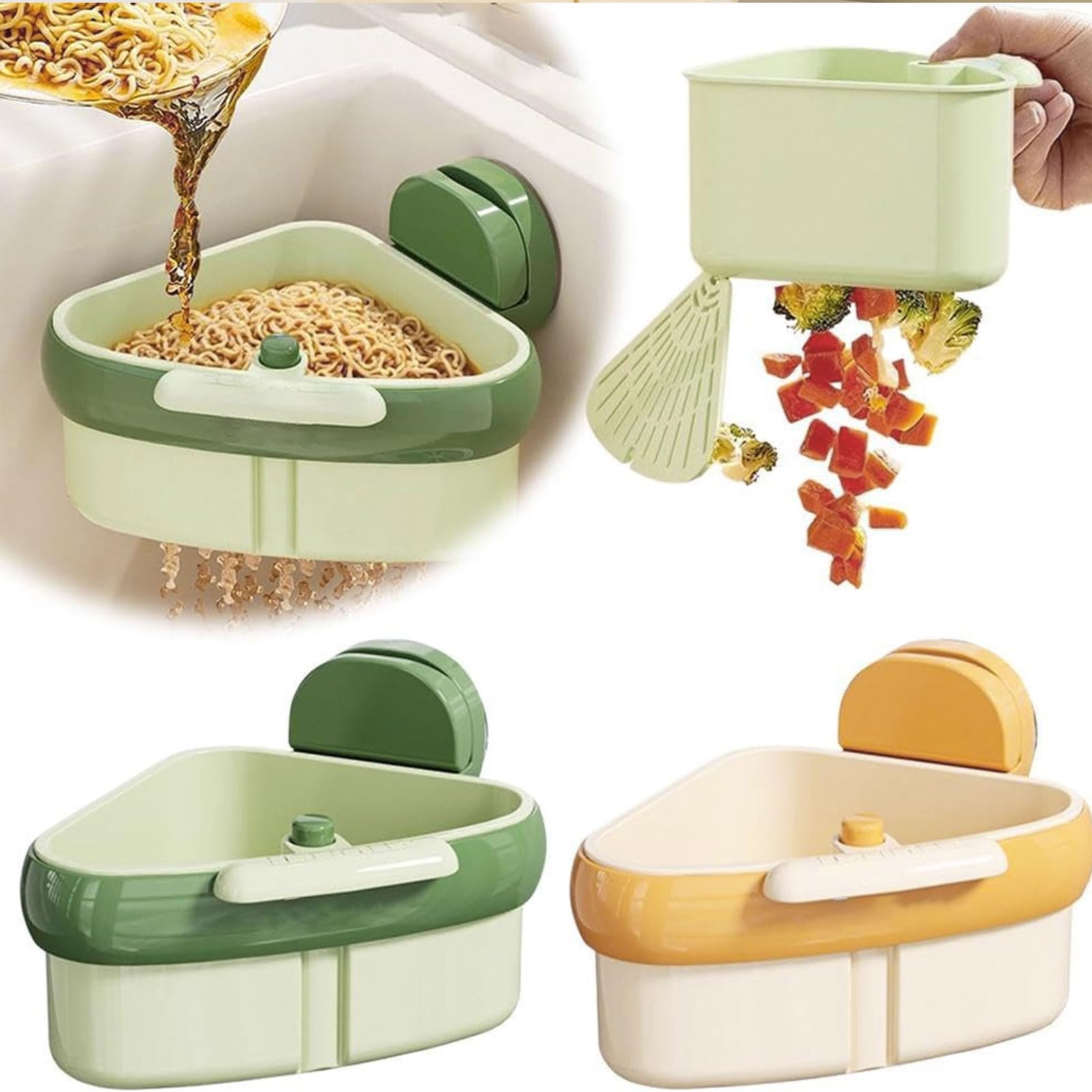 LLQ sponge and scrubber organizer keeps sink area neat