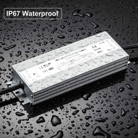LLTOP LED Driver in outdoor installation powering landscape lights.