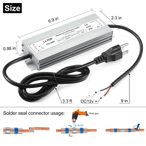 LLTOP LED Driver ultra-thin profile for space-saving outdoor installations.