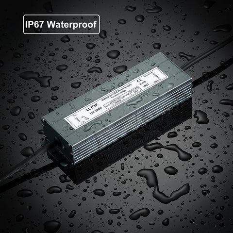 LLTOP IP67 driver suitable for pools, signs, and landscape lighting.