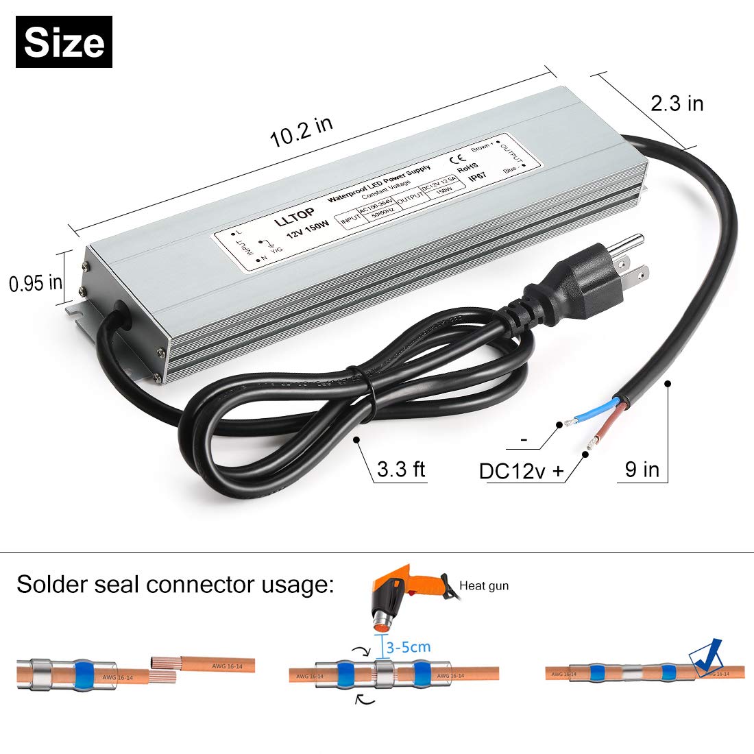 LLTOP ultra-slim aluminum driver saves space in installations.