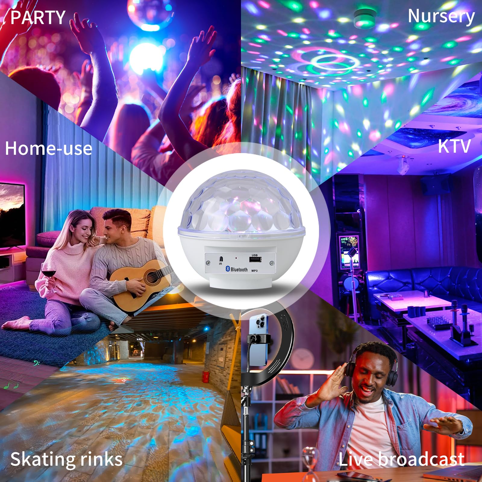 LLUOTE versatile party lights suit home theater, birthdays, and celebrations.
