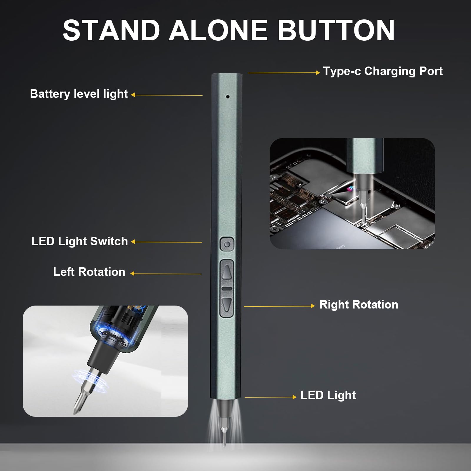 LMQ tool features three LED lights for working in tight, low-light spaces