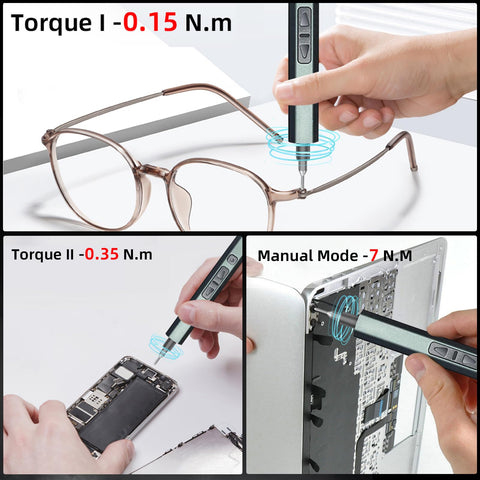 LMQ torque of 0.35-0.40 N·m supports precise screw actions