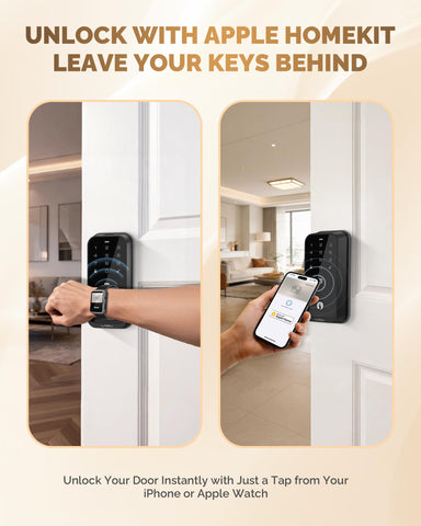 LNDU HK01 fingerprint recognition sensor enables quick, secure entry.