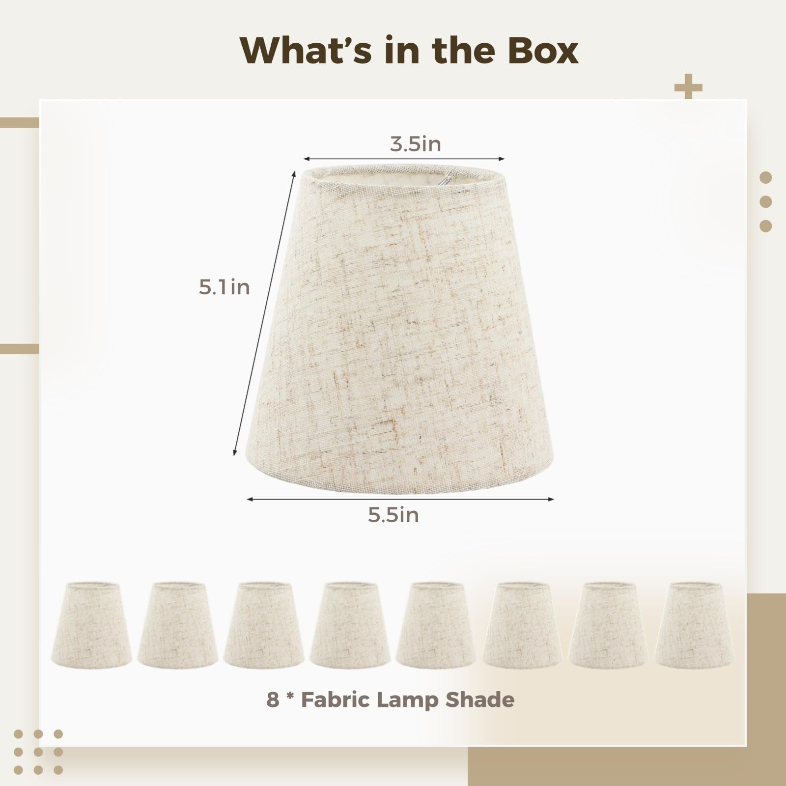 Lnrueg natural linen lampshade detail edge highlights understated elegance