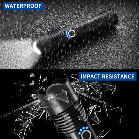 LNRYY flashlights dual-use for camping and hiking with reliable beam.