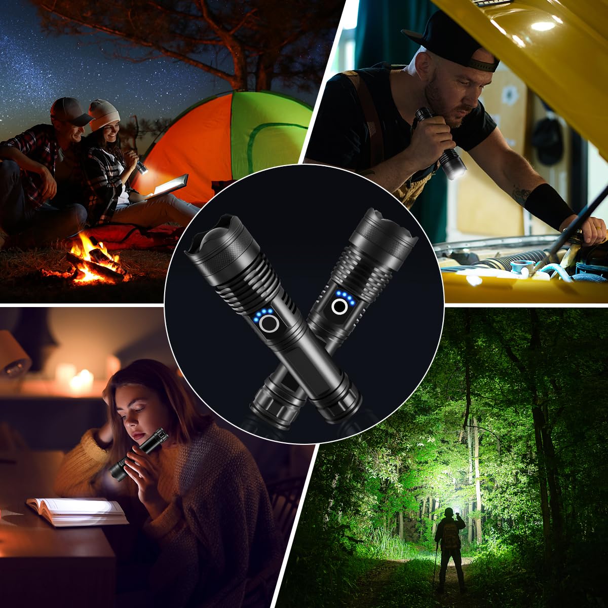 LNRYY flashlights all-weather design keeps you prepared anywhere.