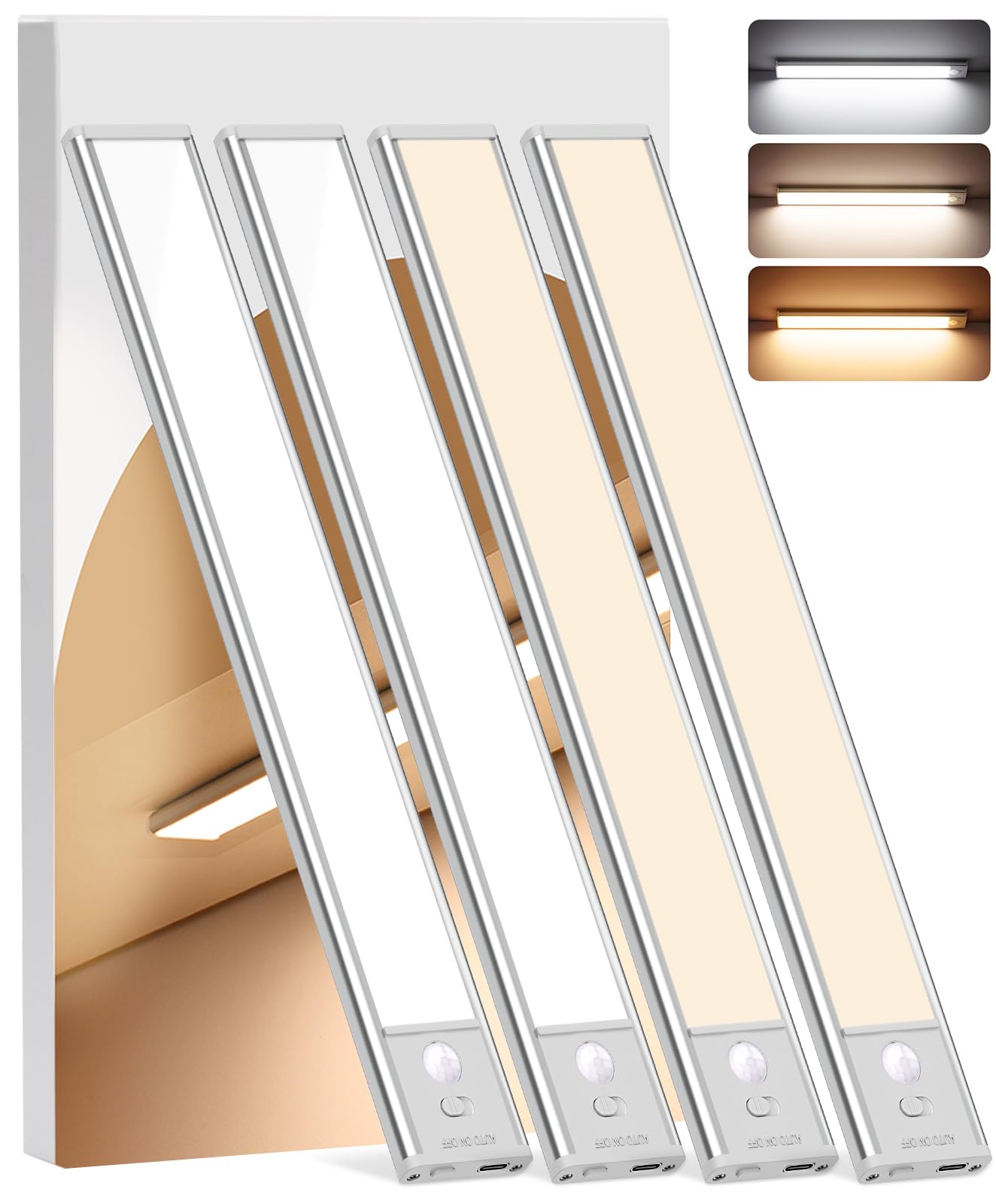 LNRYY 8-inch under-cabinet light mounted magnetically for kitchen use