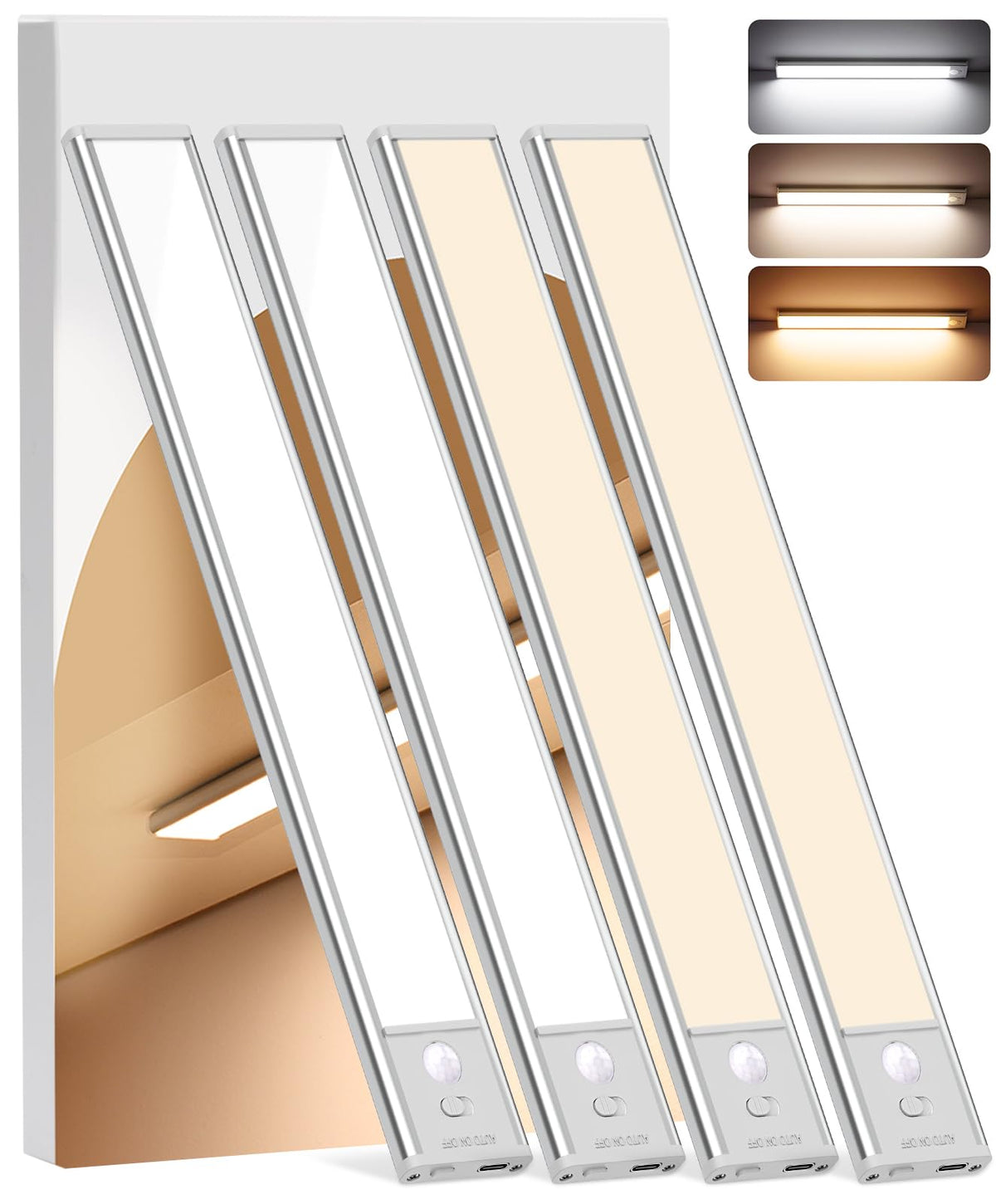 LNRYY 8-inch under-cabinet light mounted magnetically for kitchen use