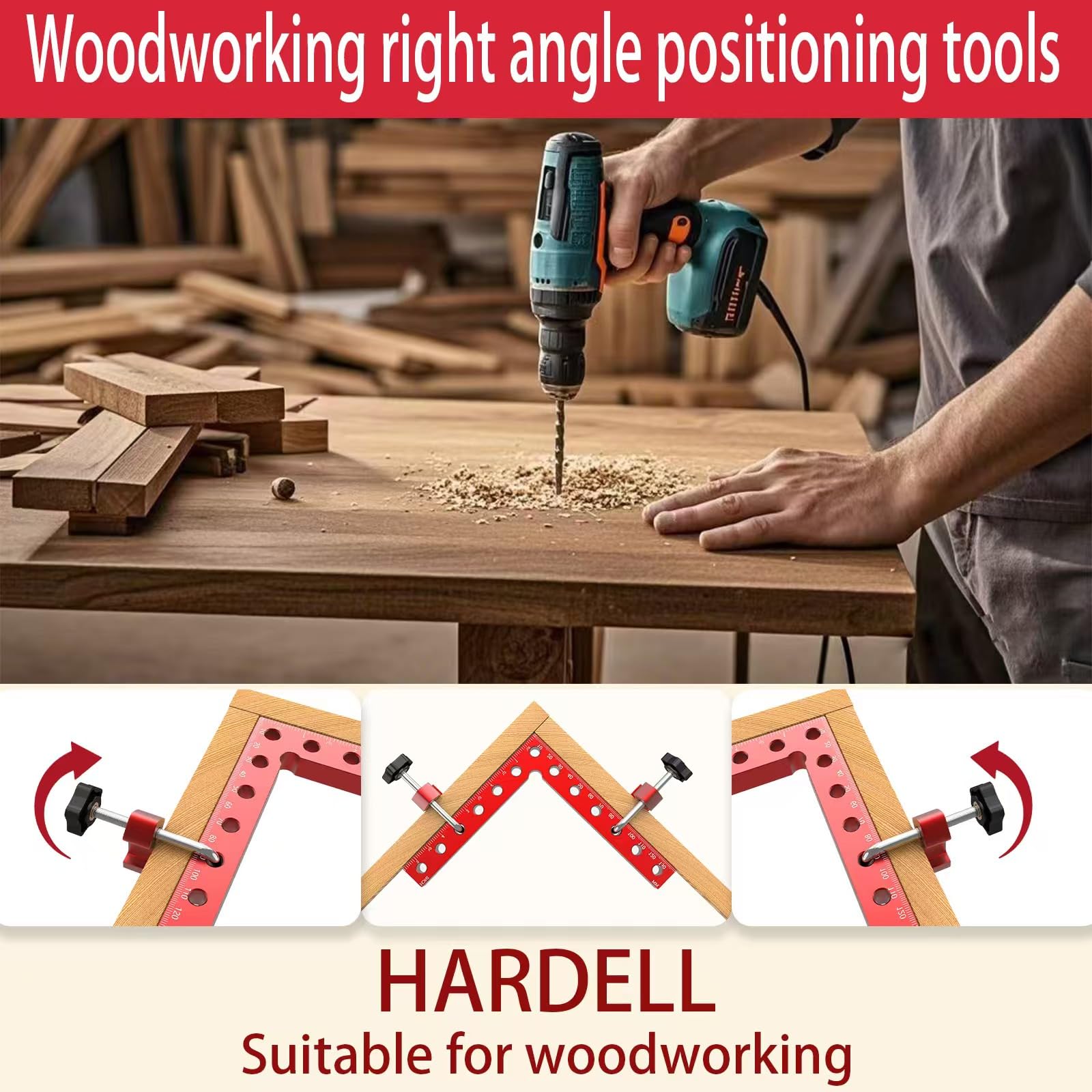 LNUNOEH toolbox carrier helps keep clamps organized for projects.