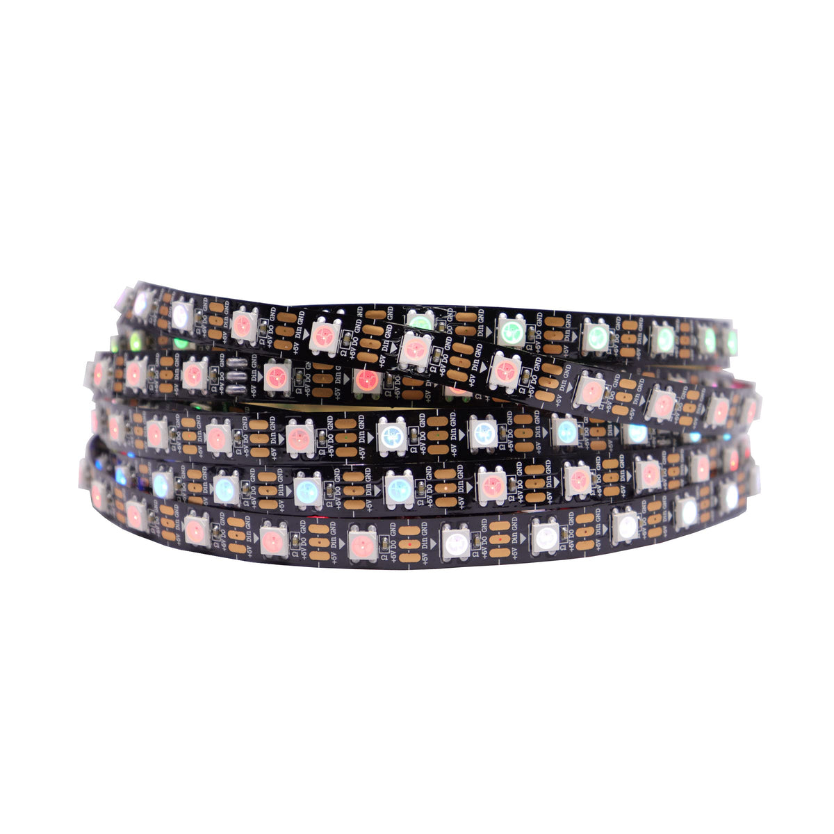 Loamlin WS2812B LED strip in full color for vivid ambient lighting.