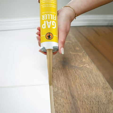 LOBA Gap Filler application close-up highlighting smooth, fast-drying joint repair