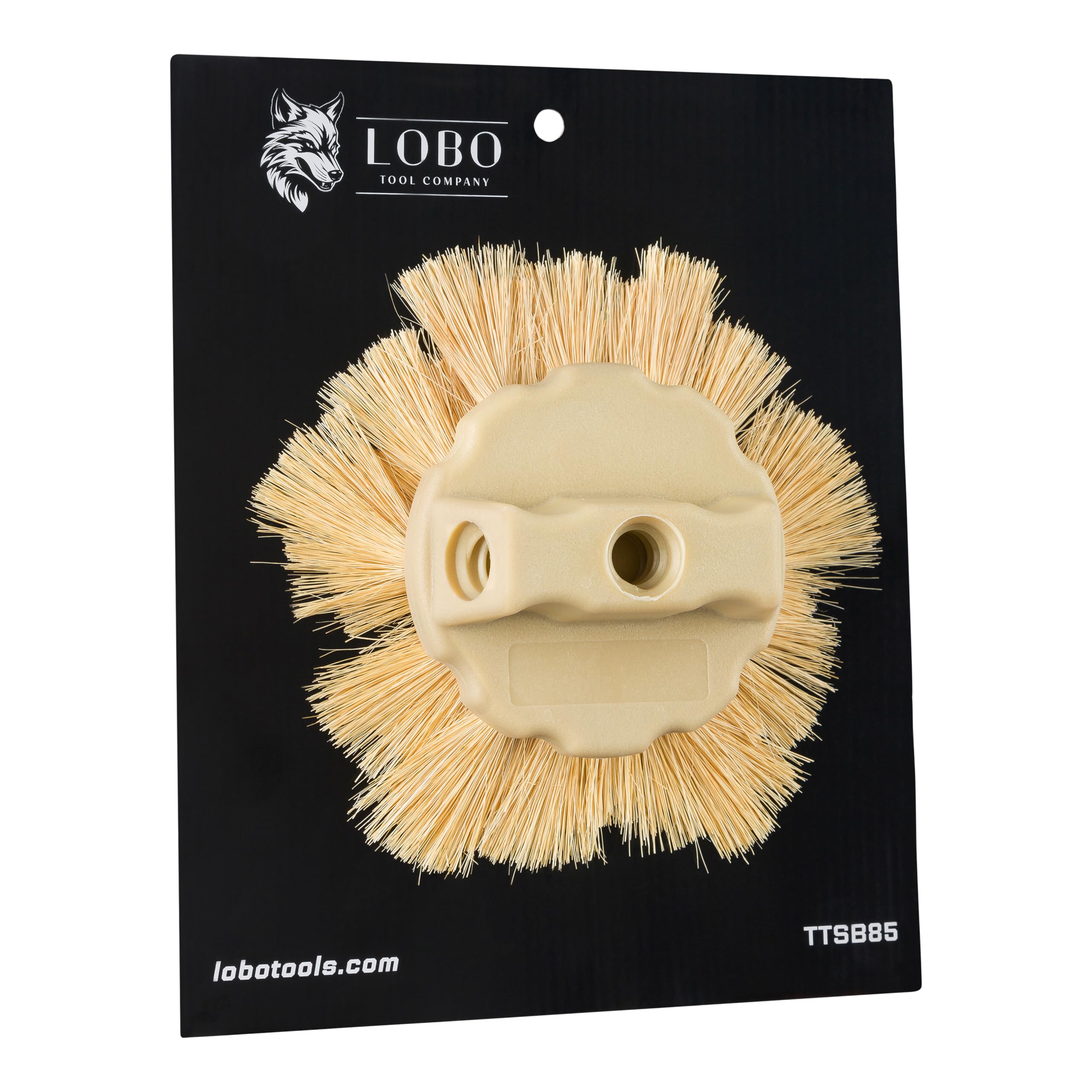 Lobo Tools pre-formed design brush highlights consistent impressions.