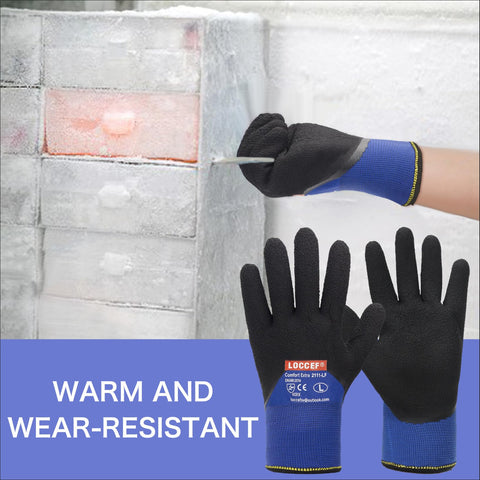 LOCCEF elastic wrist secure fit keeps debris out and gloves in place.