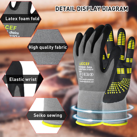LOCCEF Endurance Glove wrist knit detail helps keep debris out.