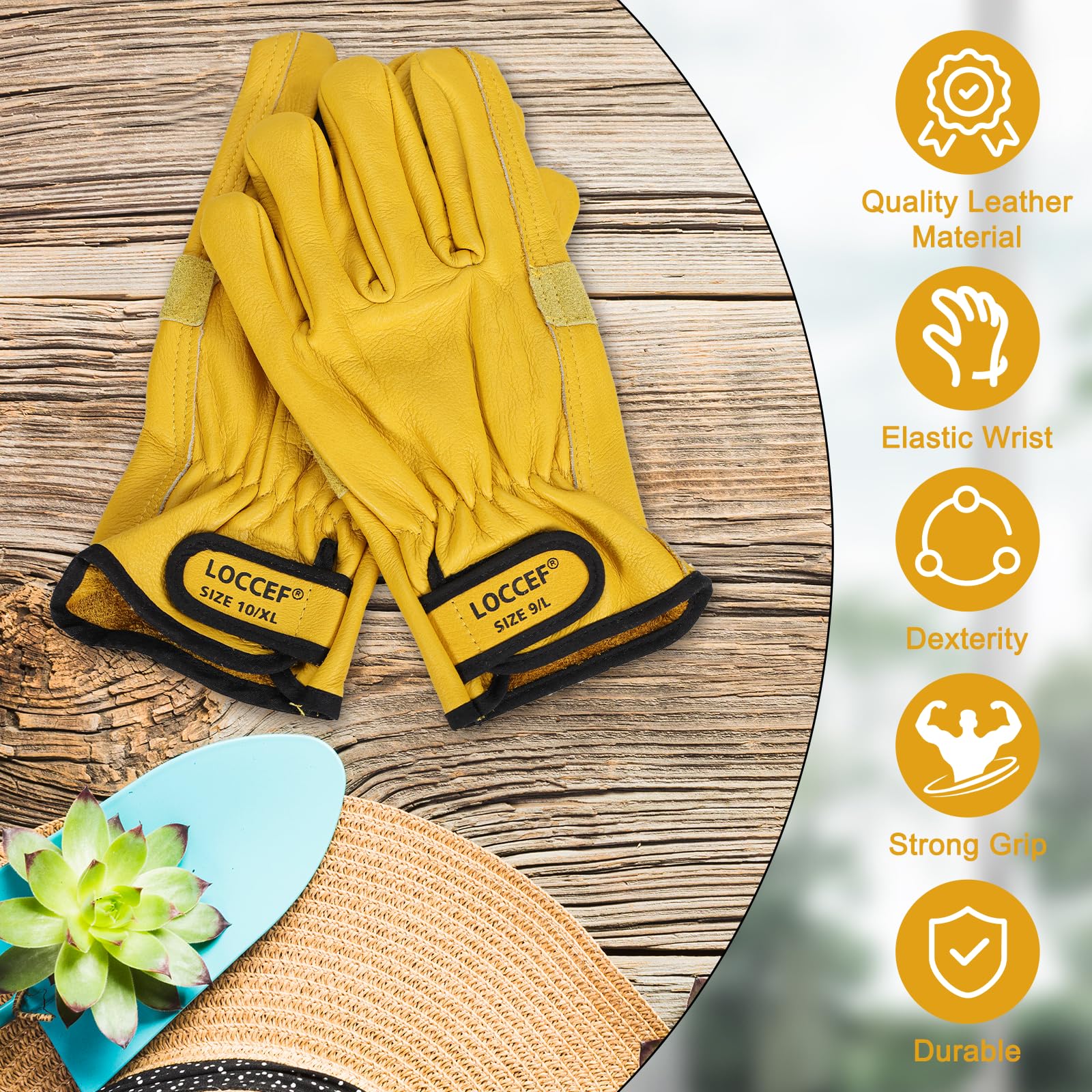 LOCCEF adjustable secure fit ensures comfortable wear and debris protection.