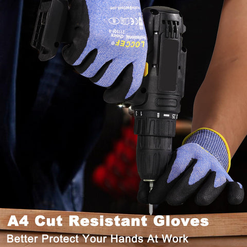 LOCCEF reinforced thumb area enhances durability during grip tasks