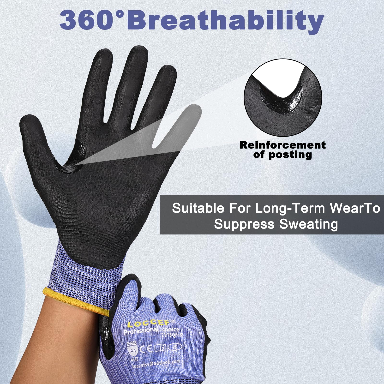 LOCCEF touchscreen-compatible gloves allow device use without removing gloves