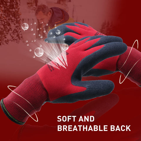 LOCCEF gloves suited for construction and agriculture in cold weather.