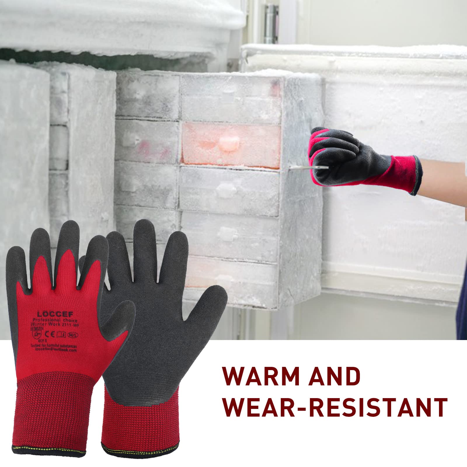 LOCCEF winter gloves deliver dry warmth and precision for detailed tasks.