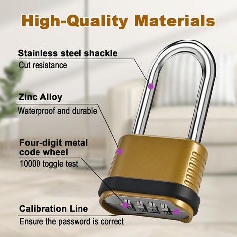 Locilot combination padlock enabling easy, keyless code management.