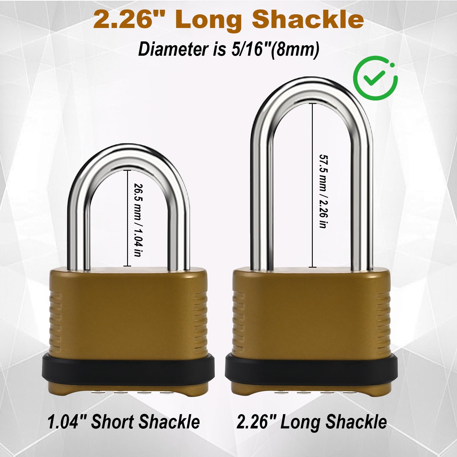 Locilot two-pack security locks ready for versatile outdoor installations.