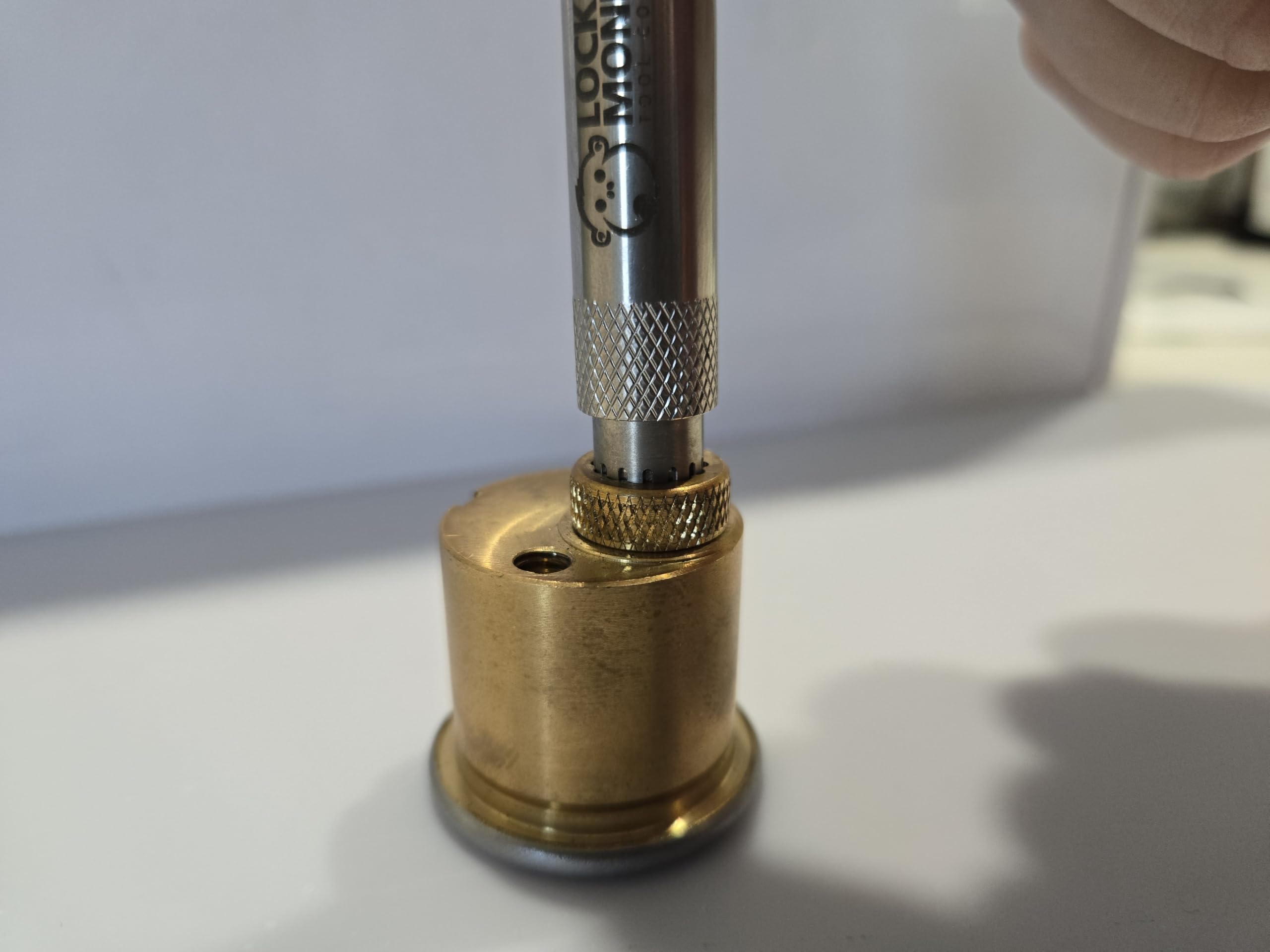 Lock Monkey stainless steel construction close-up highlights durable, long-lasting performance.
