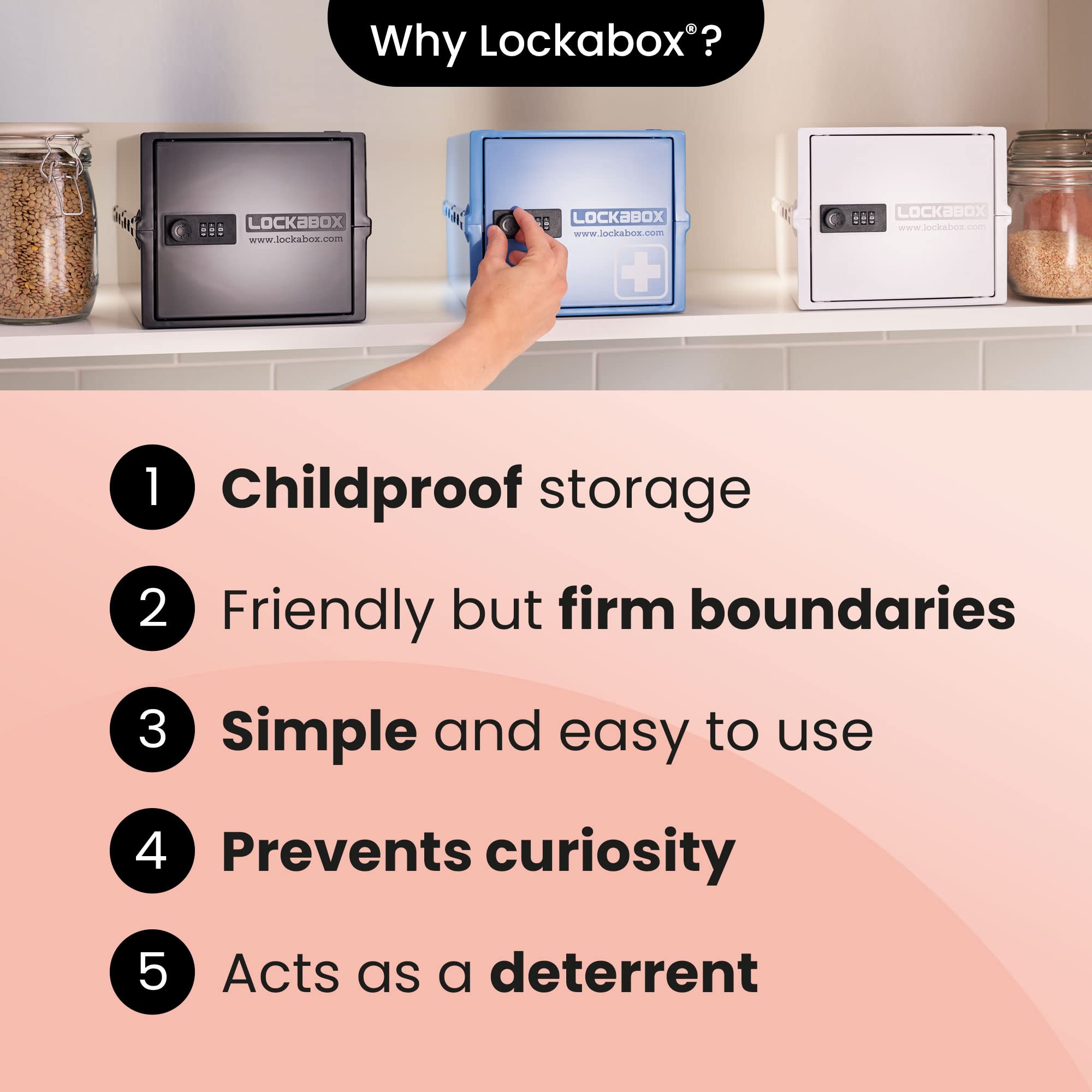 Lockabox One clamshell design reduces joints for easier hygiene