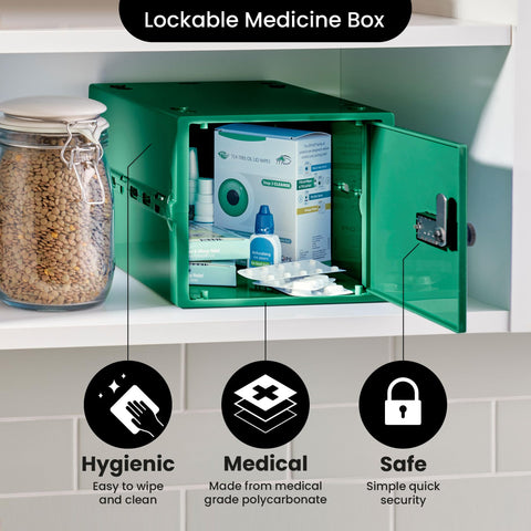 Lockabox One clamshell design enables easy cleaning.