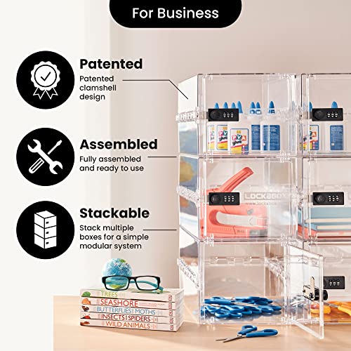 Lockabox One Crystal polycarbonate construction showcases durability and BPA-free material