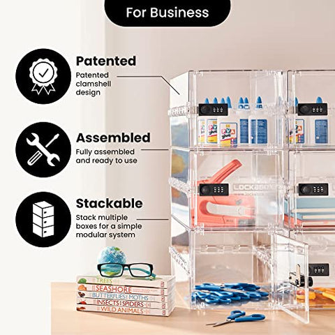 Lockabox One Crystal polycarbonate construction showcases durability and BPA-free material