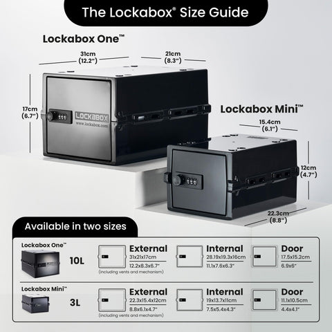 Lockabox One device storage keeps gadgets safe and discreet.