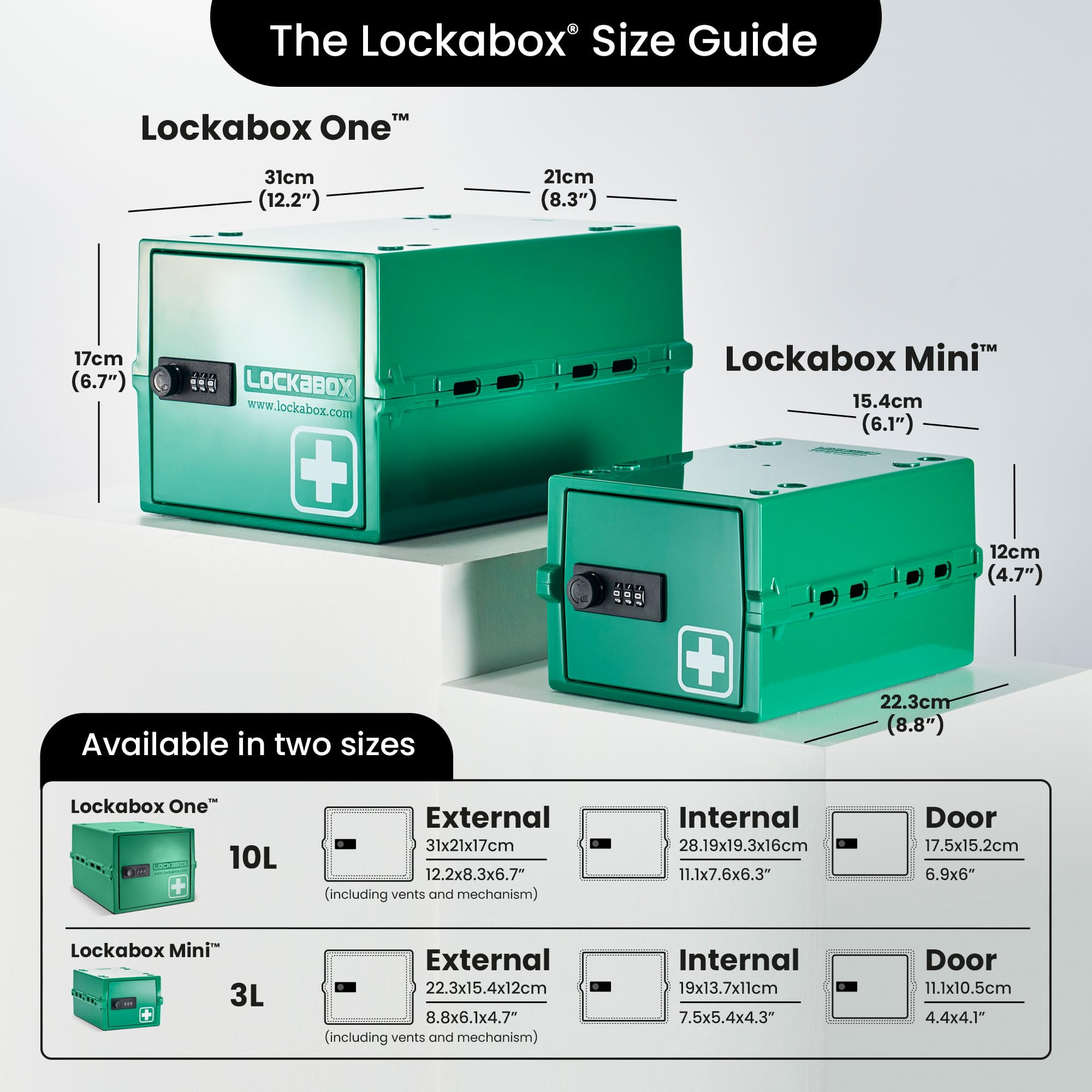 Lockabox One fridge-freezer ready design supports versatile storage.