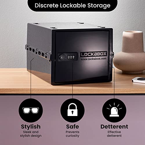 Lockabox One fridge-friendly lock box for snacks and beverages.