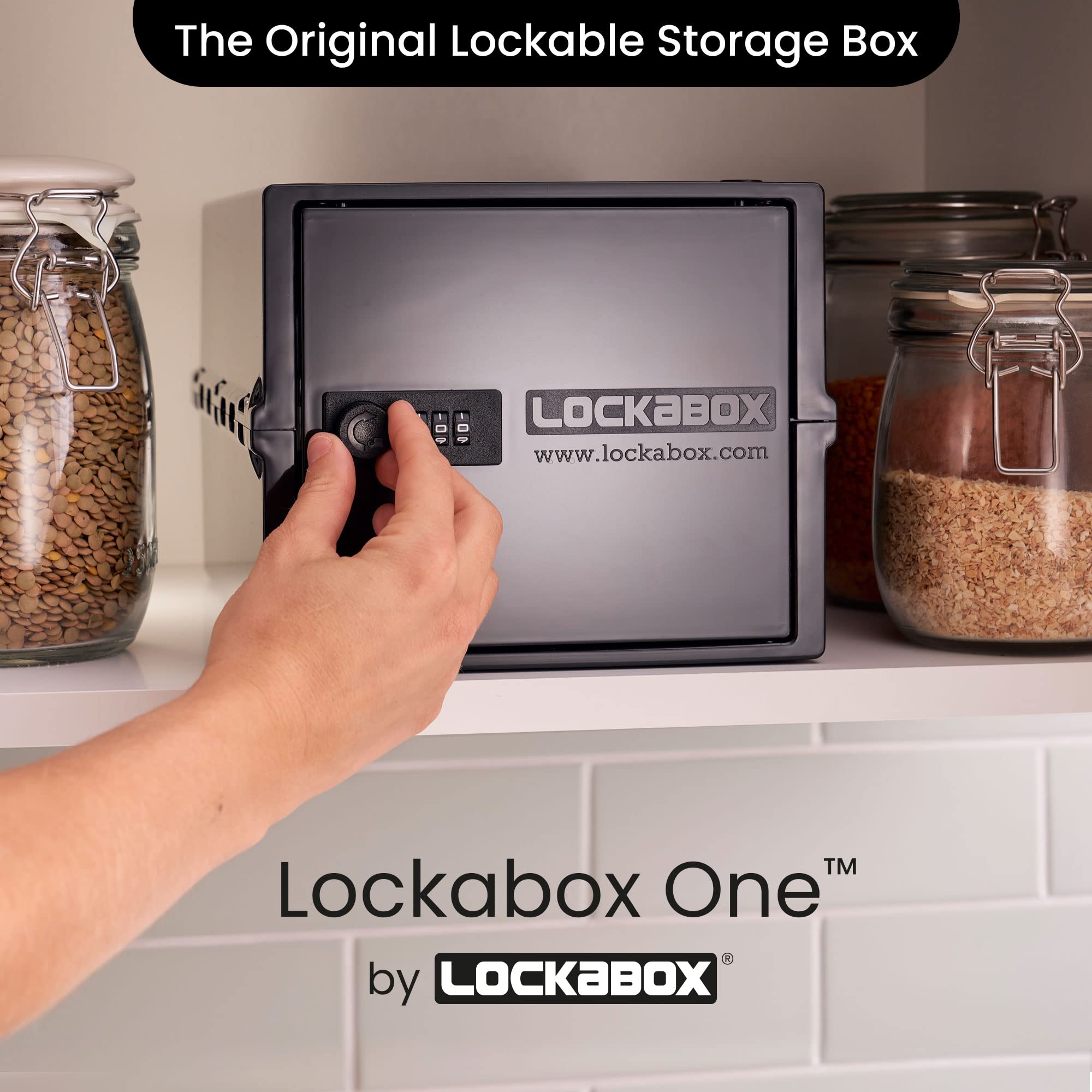 Lockabox One three-digit lock in action, deterring unauthorized access.