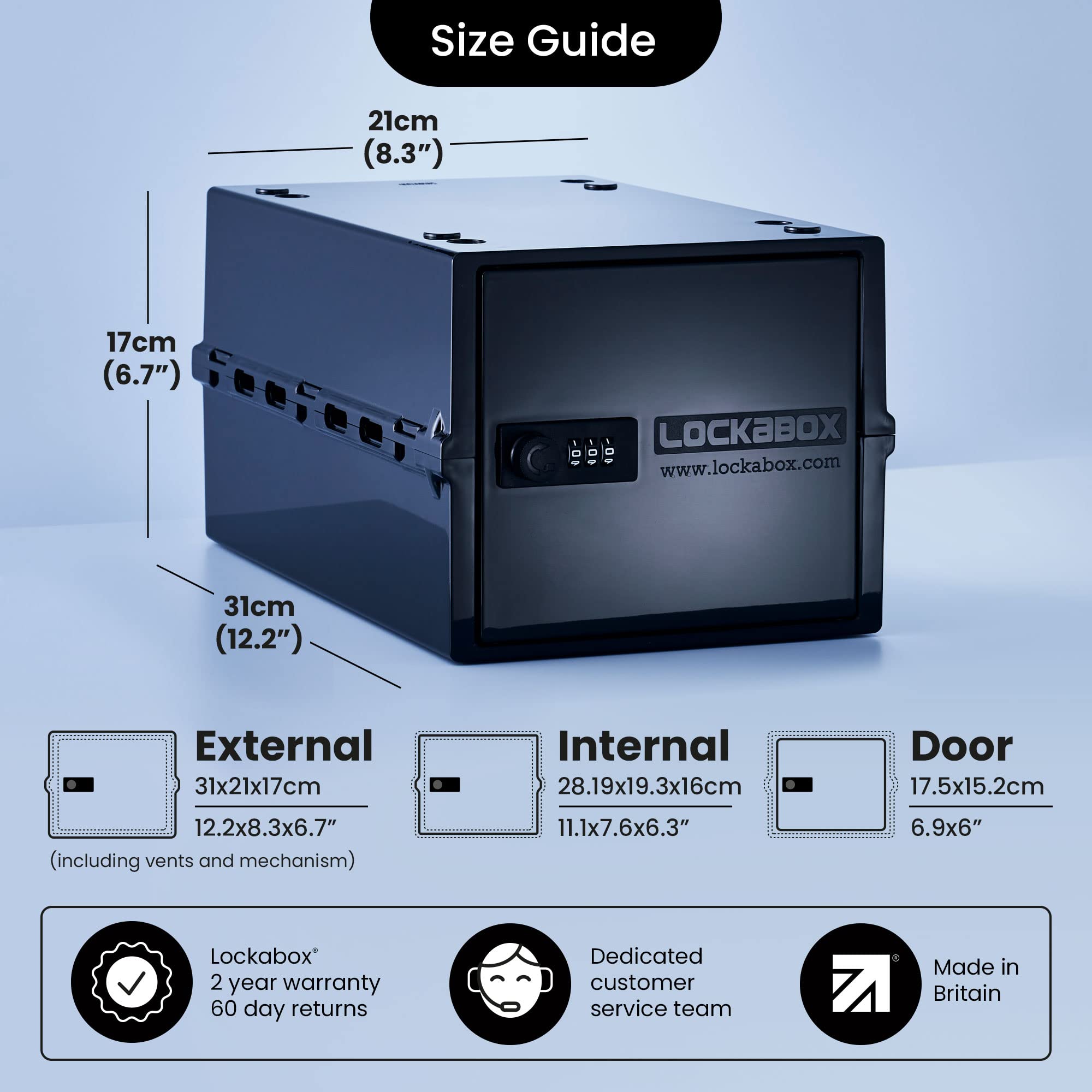 Lockabox One medicine storage box keeps medications secure and organized.