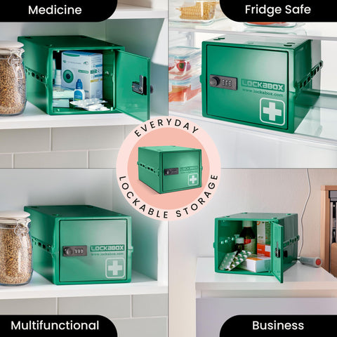 Lockabox One polycarbonate construction emphasizes durable, BPA-safe material.