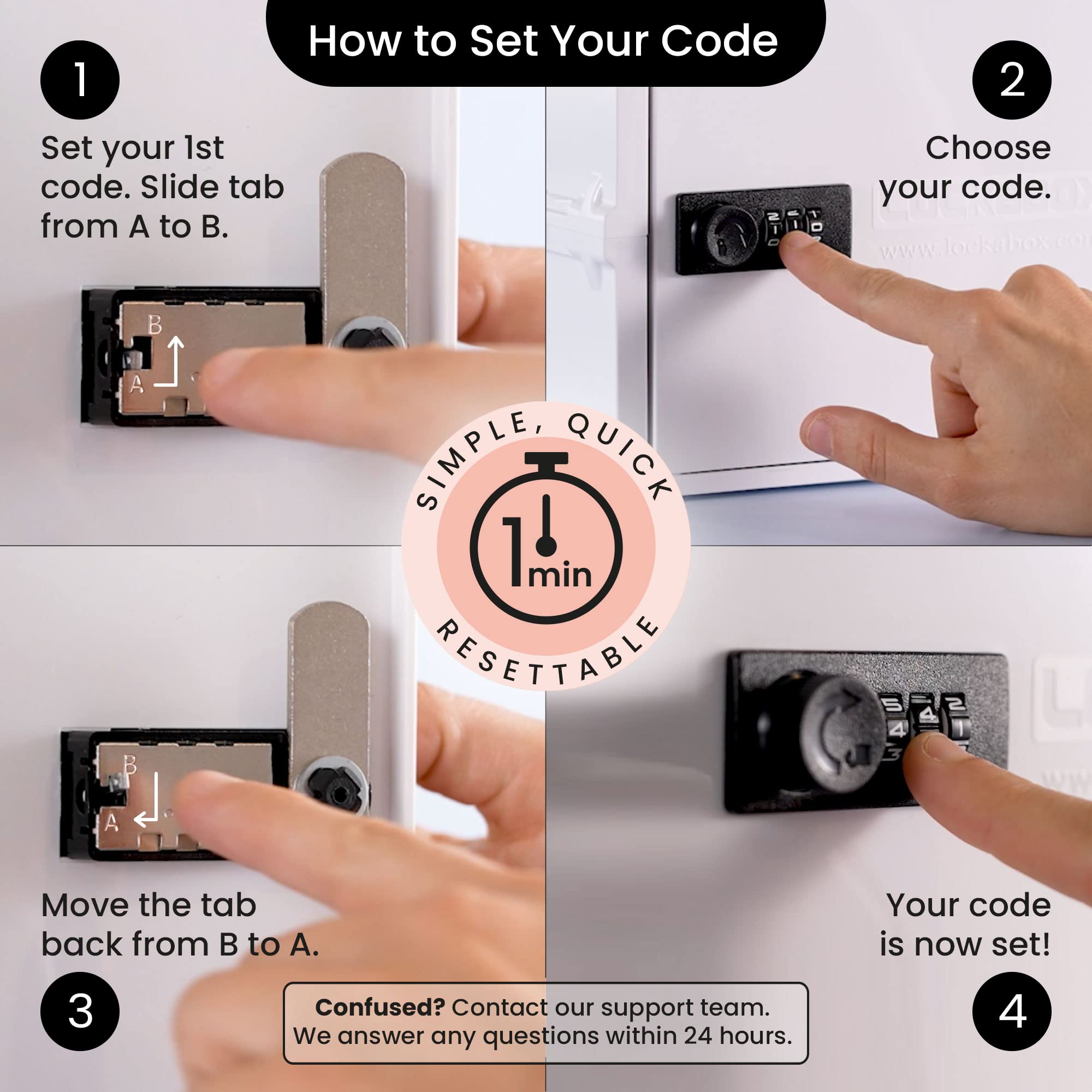 Lockabox One compact dimensions fit inside fridges and small spaces.